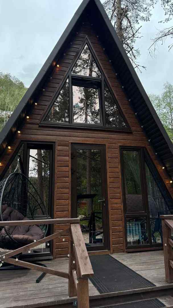 А-Frame Malkar housе с видом на гору Чегет