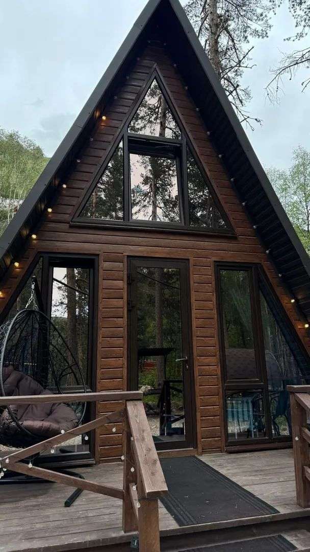 А-Frame Malkar housе с видом на гору Чегет