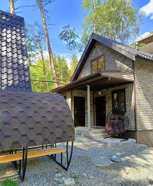 2 этажный дом Malkar house с видом на гору Чегет